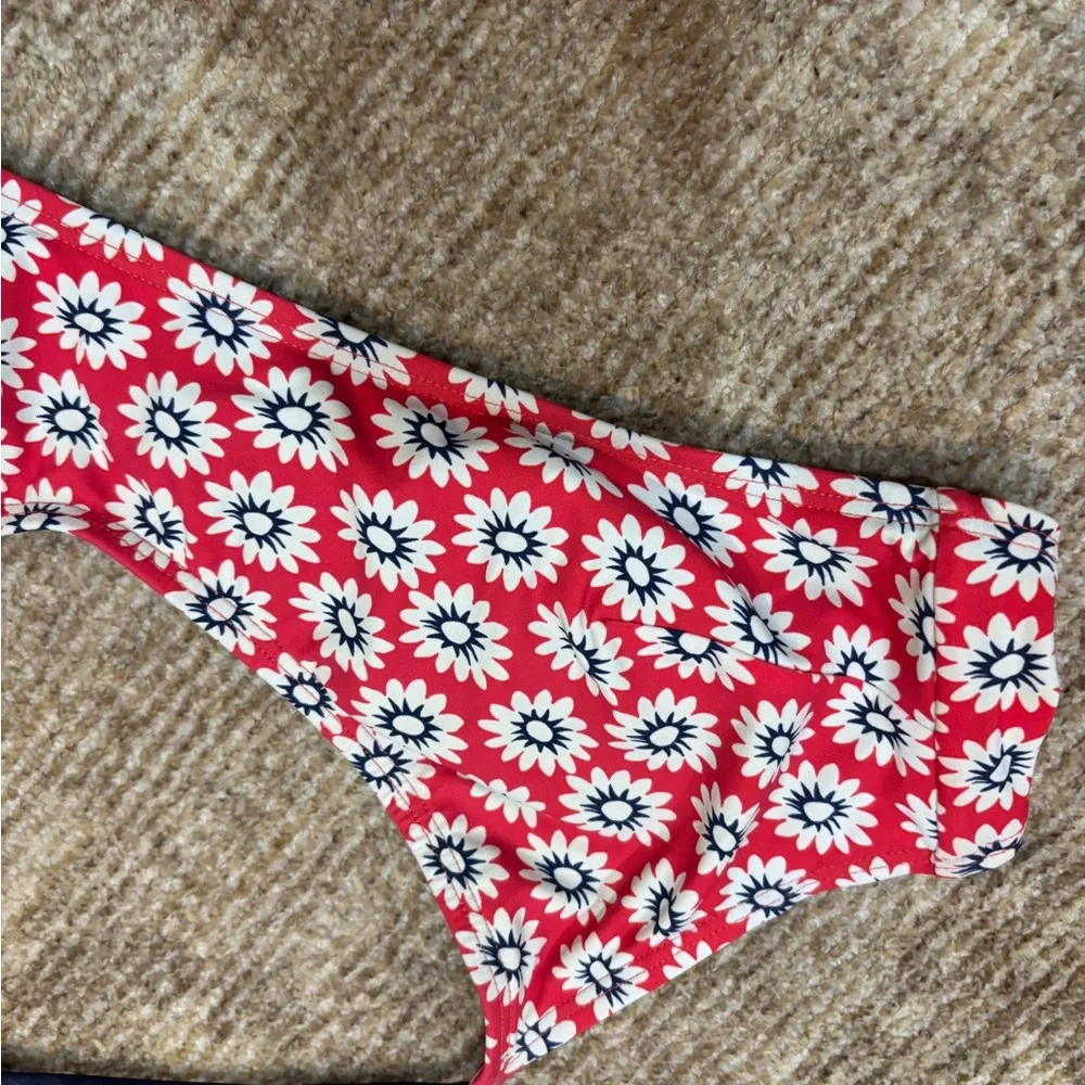 Tory Burch Red Floral Bikini‎ Top